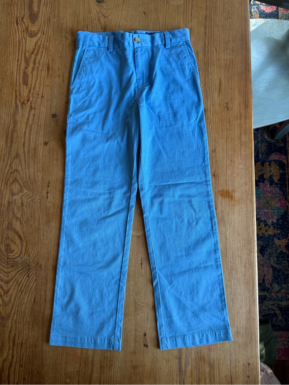 Vineyard Light Blue Straight Pants